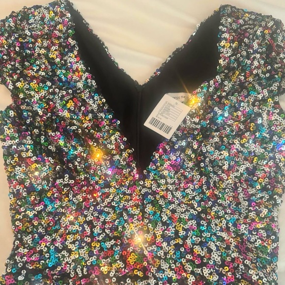 Mini sequin dress - Picture 4 of 5